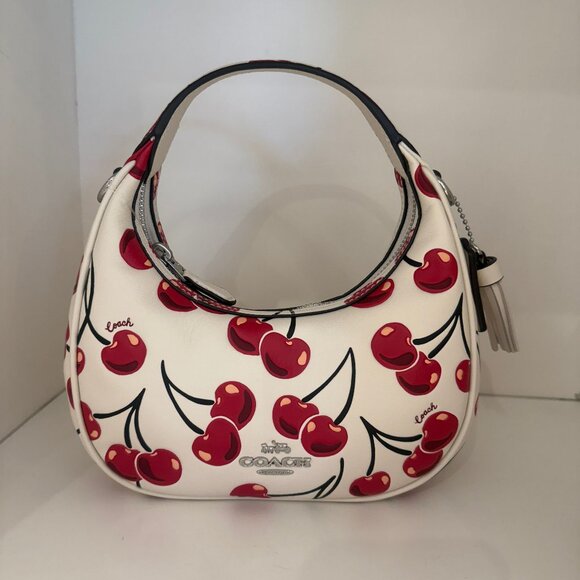 coach Carmen Mini Crossbody Bag With Cherry Print cy711 - Picture 1 of 8